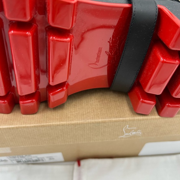 Christian Louboutin women's Dune bike spike Moto boots size 39 made in Italy - Picture 12 of 13